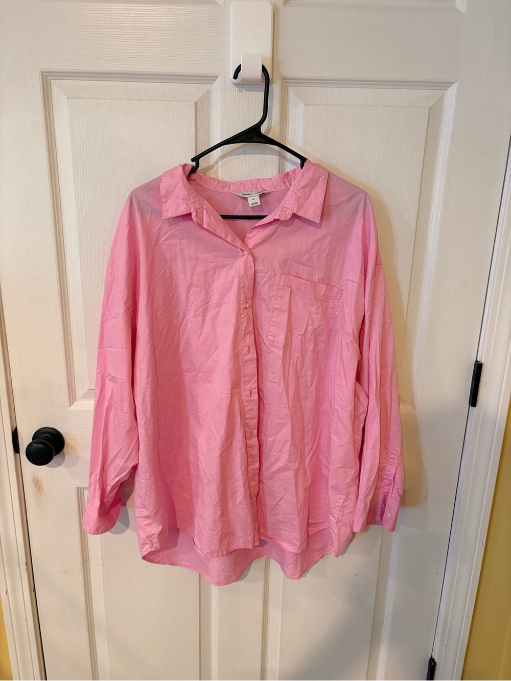 Old Navy Light Pink Boyfriend Button-Up Shirt
